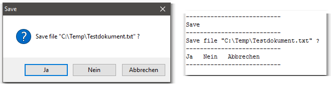 Save file - Window as Text - Windows Meldungen als Text kopieren
