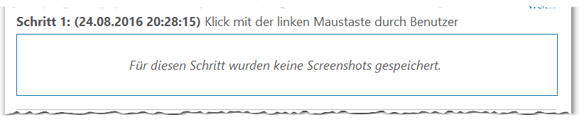 Windows Problem Step Recorder - PSR - Problemaufzeichnung - Schrittaufzeichnung - Für diesen Schritt wurden keine Screenshots gespeichert - Error